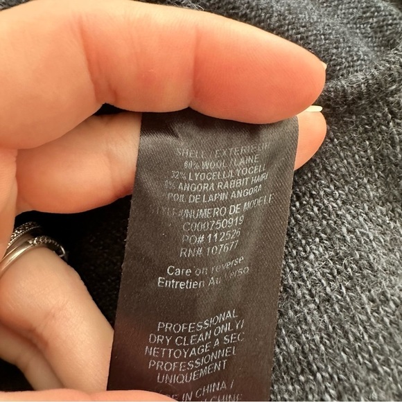 Alice + Olivia Wool Angora Asymmetric Hem Sweater - Picture 5 of 7